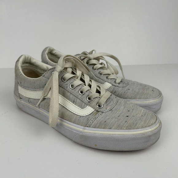 Vans Shoes - Vans Shoes Womens 7.5 Off The Wall Old Skool Sneaker 500714 Gray Canvas Lace Up